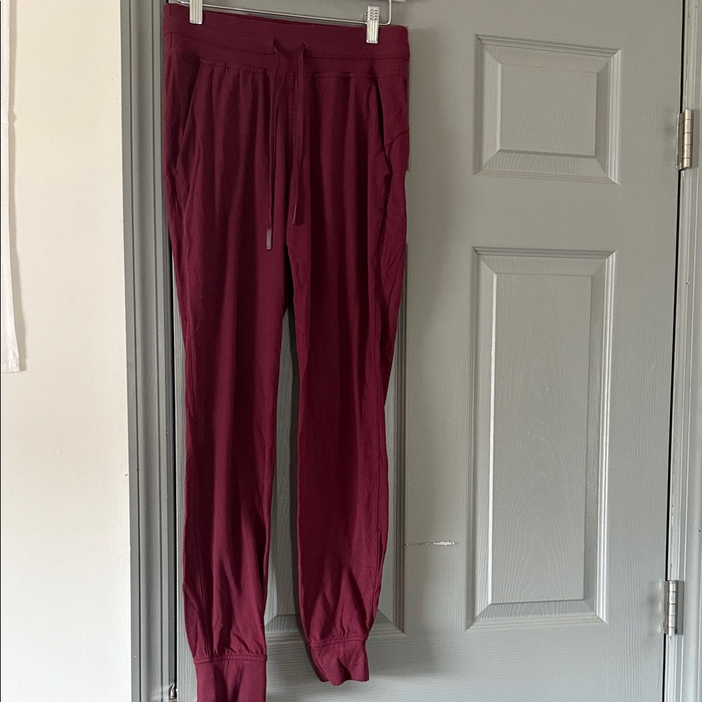 Burgundy lululemon Jogger Pants